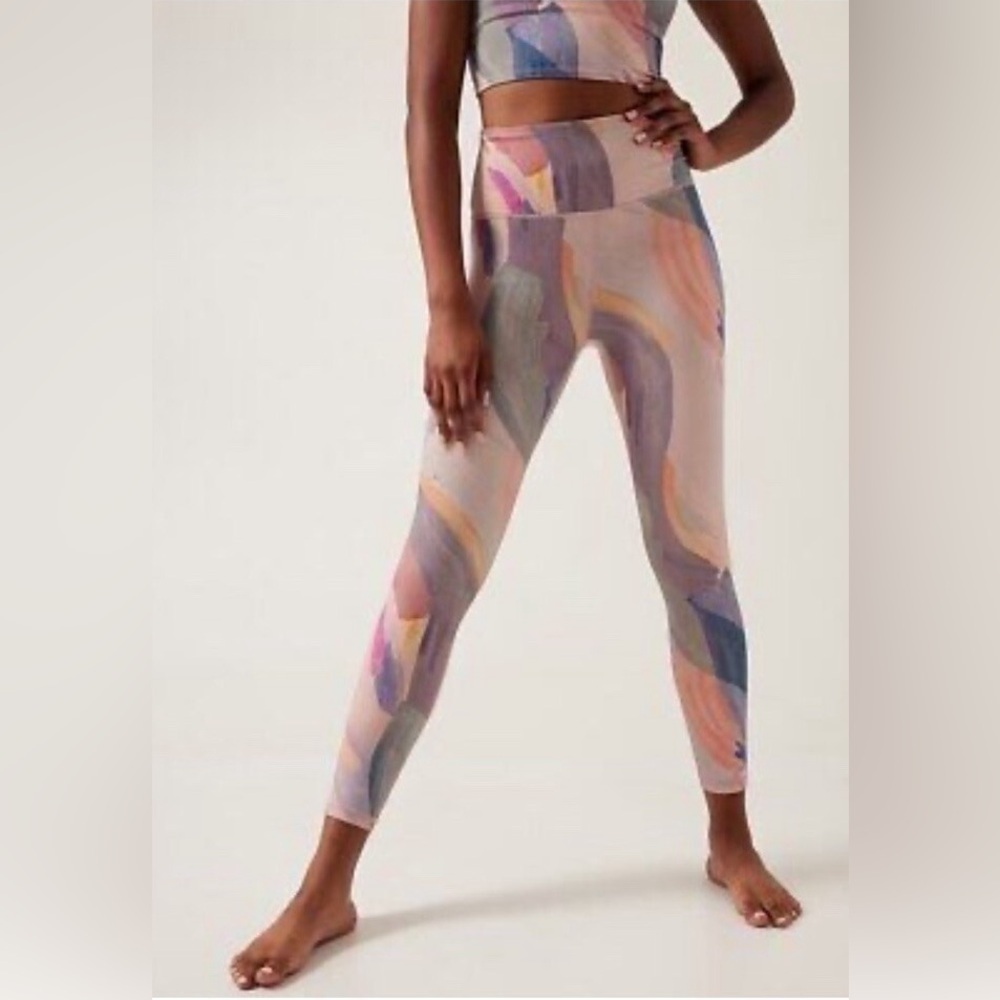 Athleta Elation 7/8 Tights Vibrance Orchard Pink | size Small - Picture 6 of 7
